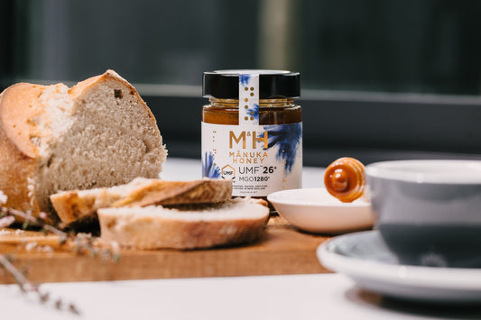 M&H Manuka Honey with your breakfast food and drink
